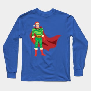 Christmas Superhero man Long Sleeve T-Shirt